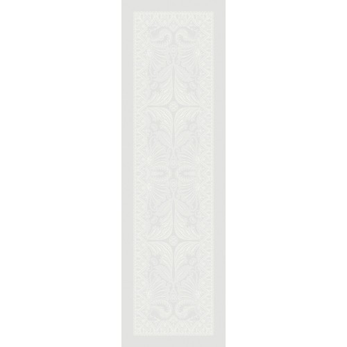 Chemin de table pur coton antitache Grace Perle, Garnier-Thiébaut