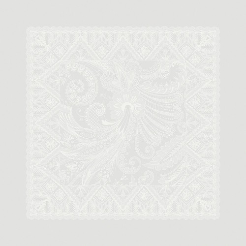 Serviettes de table pur coton Grace Perle, Garnier-Thiébaut
