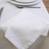 Serviettes de table coton Signature Blanc, Garnier-Thiébaut (par 4)