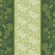 Coton enduit Mille Hortensias Vert laize 180cm, Garnier-Thiébaut