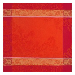 Serviettes de table Voyage Iconique Coquelicot, Le Jacquard Français (par 4)