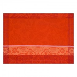 Set de table enduit Voyage Iconique Coquelicot, Le Jacquard Français