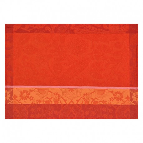 Set de table antitache Voyage Iconique Coquelicot, Le Jacquard Français 