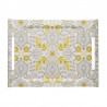 Plateau de service en bois 100% bouleau Voyage Iconique Zinc 58x42cm, Le Jacquard Français