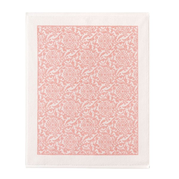 Tapis de bain éponge jacquard Charme Pivoine, Le Jacquard Français