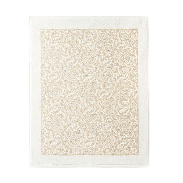 Linge de bain éponge jacquard Charme Crème, Le Jacquard Français