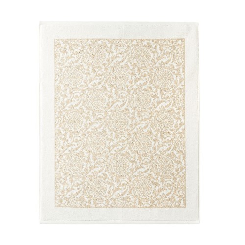 Linge de bain éponge jacquard Charme Crème, Le Jacquard Français