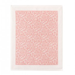 Tapis de bain éponge jacquard Charme Pivoine , Le Jacquard Français