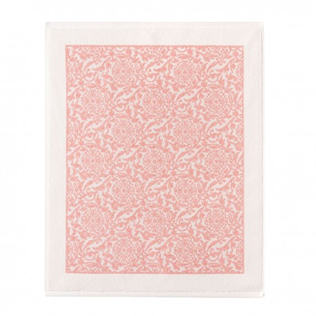 Tapis de bain éponge jacquard coton Charme Pivoine , Le Jacquard Français