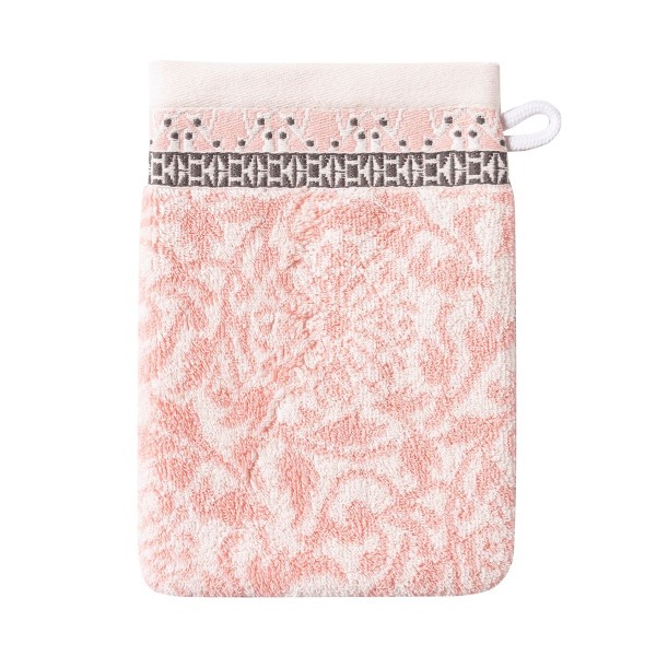 Linge de bain de bain éponge jacquard coton Charme Pivoine , Le Jacquard Français