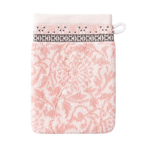 Linge de bain de bain éponge jacquard coton Charme Pivoine , Le Jacquard Français