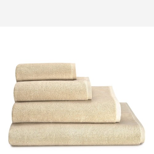 Linge de Bain éponge coton bio  Argile Camomille, Le Jacquard Français
