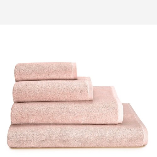 Linge de Bain éponge coton bio  Argile Pamplemousse, Le Jacquard Français