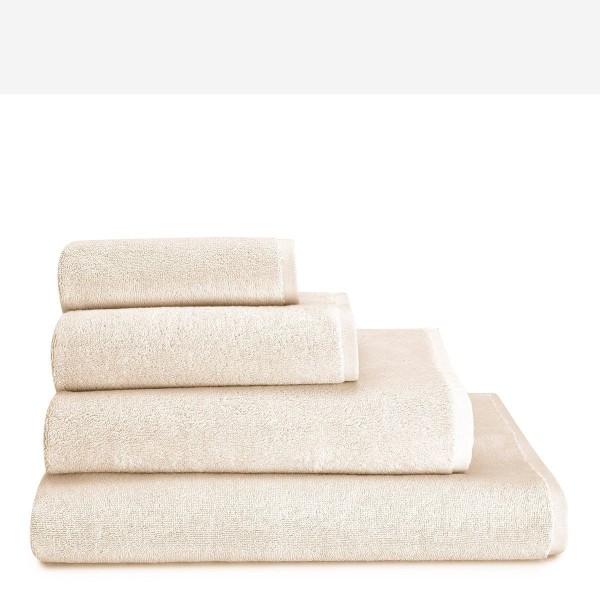 Linge de Bain éponge coton bio  Argile Vanille, Le Jacquard Français