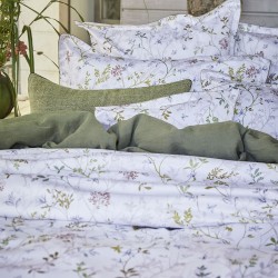 Jardin des sens, Parure de lit en satin de coton Bio 120 fils/cm² - Alexandre Turpault