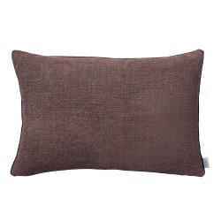 Housse de coussin Voltaire Bruyère en lin et chenille velours tissé teint 40x60cm, Alexandre Turpault