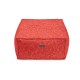 Pouf outdoor Voyage Iconique Coquelicot 60x60x30cm, Le Jacquard Français