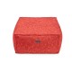 Pouf outdoor Voyage Iconique Coquelicot 60x60x30cm, Le Jacquard Français