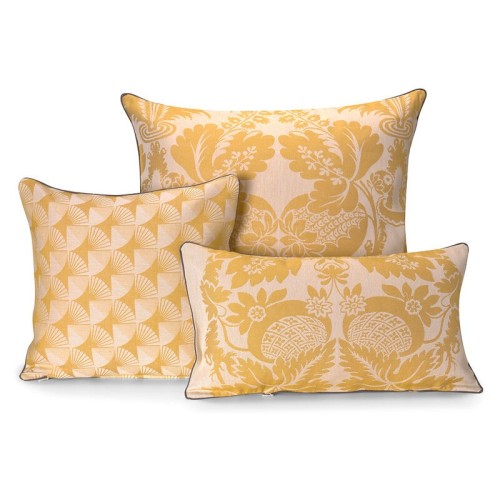 Coussins décol Soleil Jaune, Le Jacquard Français
