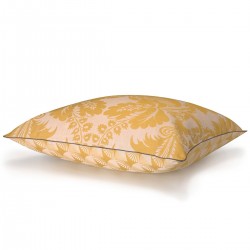 Housse de coussin outdoor Soleil Jaune 60x60cm, Le Jacquard Français