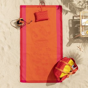 Sac de plage Monoï Capucine 80x54cm, Le Jacquard Français 2