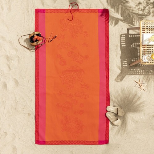 Drap de plage Monoï Capucine, Le Jacquard Français