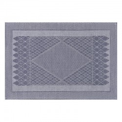 Set de table antitache coton et lin Club Satin Denim, Le Jacquard Français