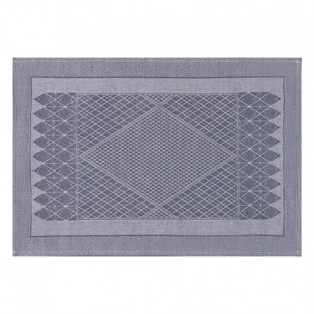 Set de table antitache coton et lin Club Satin Denim, Le Jacquard Français