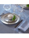 Serviettes de table coton et lin Club Denim, Le Jacquard Français 