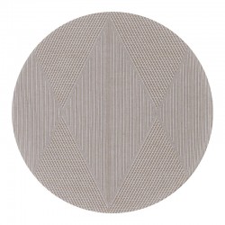 Set de table antitache coton et lin Club Losanges Naturel D42cm, Le Jacquard Français