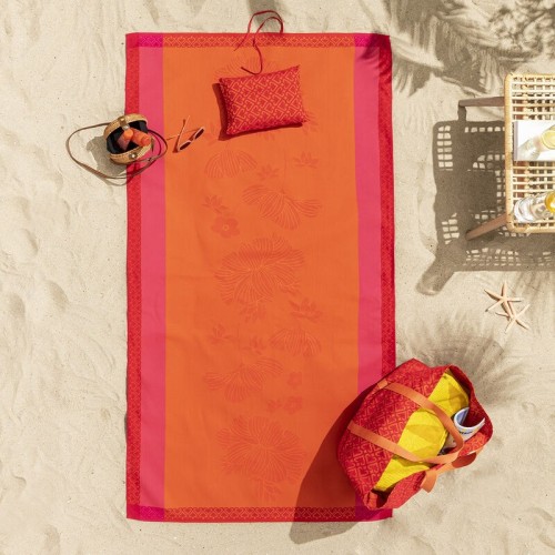 Drap de plage Monoï Capucine, Le Jacquard Français
