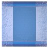 Petit Carré déco pur lin Instant Bucolique Bleuet, Le Jacquard Français