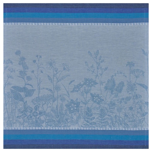 Serviettes de table pur lin Instant Bucolique Bleuet, Le Jacquard Français 