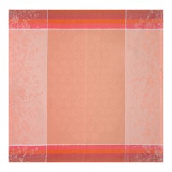 Petit Carré déco pur lin Instant Bucolique Cosmos, Le Jacquard Français