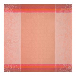 Petit Carré déco pur lin Instant Bucolique Cosmos, Le Jacquard Français