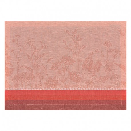 Set de table antitache pur lin Instant Bucolique Cosmos, Le Jacquard Français 