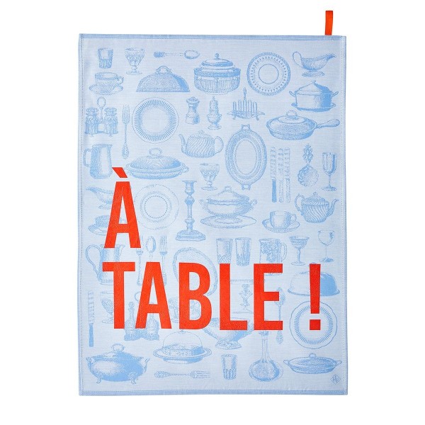 Torchons de cuisine pur coton A Table, Le Jacquard Français