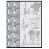 Torchons Carnet de Paris Bitume, Le Jacquard Français (par 4)