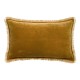 Coussin uni velours de coton/coton Fara Bronze30x50, Vivaraise