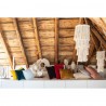 Coussins déco et plaids unis velours de coton/coton Fara, Vivaraise