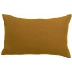 Coussin uni velours de coton/coton Fara Bronze 40x65, Vivaraise