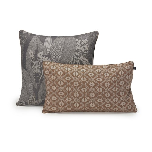 Housses de coussin Nature Sauvage Eléphant, Le Jacquard Français