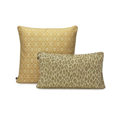 Housses de coussin Nature Sauvage Panthère, Le Jacquard Français VERSO