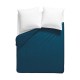 Housse de couette unie en percale de coton 90 fils/cm² Olana Bleu