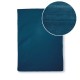 Drap plat uni en percale de coton 90 fils/cm² Olana Bleu