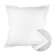 Taie carrée unie en percale de coton 90 fils/cm² Olana Blanc