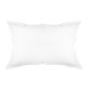 Taie rectangle unie en percale de coton 90 fils/cm² Olana Blanc