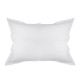 Taie rectangle unie en percale de coton 90 fils/cm² Olana Platine