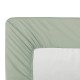 Drap housse uni en percale de coton 90 fils/cm² Olana Kaki