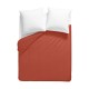 Housse de couette unie en percale de coton 90 fils/cm² Olana Rouille